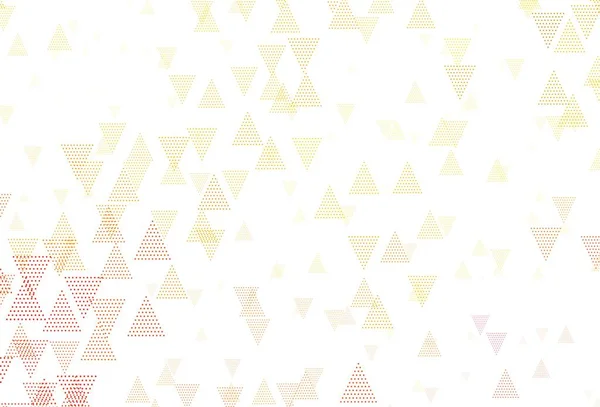 Açık pembe, sarı vektör arkaplan üçgenler, daireler. Renkli noktalı modern soyut çizimler. Web siteleri için desen.
