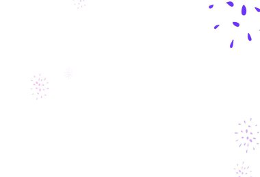 Açık Pembe, daireli mavi vektör şablonu. Bulanık dekoratif tasarım baloncuklu soyut tarzda. Reklamlar, broşürler için desen.