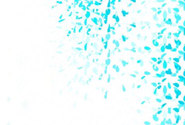 Açık mavi, noktalı sarı vektör arkaplan. Renkli su damlaları olan modern soyut çizimler. Marka kitabınız için yeni şablon.