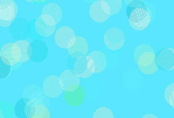 Ljusblå Gul Vektor Bakgrund Med Bubblor Suddig Dekorativ Design Abstrakt — Stock vektor