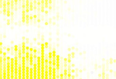 Altıgen şekilli açık sarı vektör düzeni. Renkli altıgenli soyut illüstrasyon. İniş sayfaları için desen.