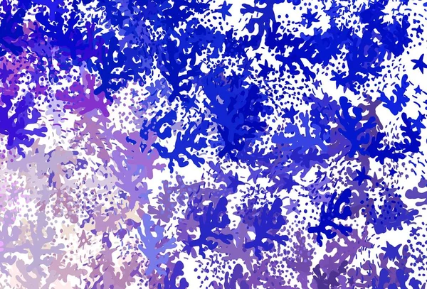 Hellrosa Blaue Vektorschablone Mit Chaotischen Formen Illustration Mit Farbenfrohen Verlaufsformen — Stockvektor