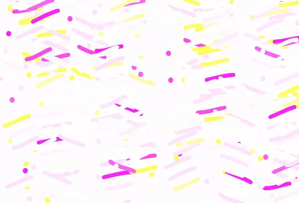 Светло Розовый Желтый Векторный Фон Резкими Полосами Линии Размытом Абстрактном — стоковый вектор