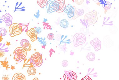 Açık mavi, soyut şekilli sarı vektör arkaplan. Rastgele şekillerle soyut tarzda dekoratif tasarım. Kartvizitiniz için modern tasarım.