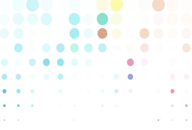 Açık mavi, baloncuklu kırmızı vektör arka planı. Bulanık dekoratif tasarım baloncuklu soyut tarzda. Poster ve web siteleri için tasarım.