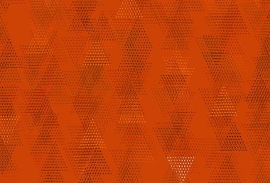 Açık Turuncu vektör arkaplanı, çizgiler, daireler. Küreleri ve üçgen çizgileri olan soyut çizimler. Reklamlar için desen.