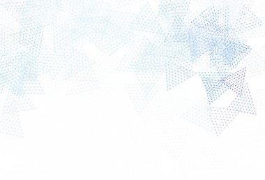 Dairesel çokgen biçimli Light Gray vektör arkaplanı. Renkli daireler, üçgenler çizilmiş bir resim. İniş sayfası için modern şablon.