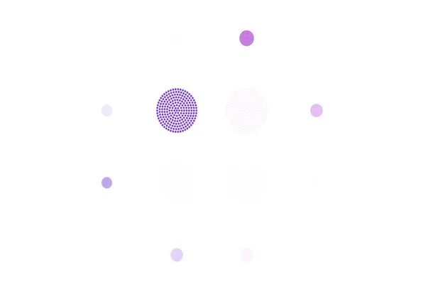 Светло Фиолетовая Векторная Текстура Дисками Размытые Пузыри Абстрактном Фоне Красочным — стоковый вектор