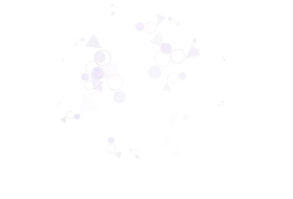 Fond Vectoriel Violet Clair Avec Style Polygonal Avec Des Cercles — Image vectorielle