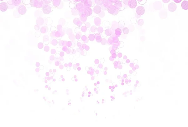 带气泡的浅粉色矢量背景 带彩色渐变的抽象背景上模糊的气泡 未来主义广告的模式 小册子 — 图库矢量图片