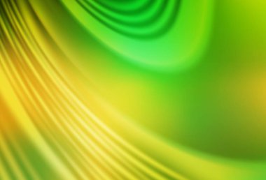 Açık yeşil, sarı vektör bulanık şablon. Görüntü tarzında tamamen yeni bir renkli çizim. Marka kitabı için zarif bir arkaplan.