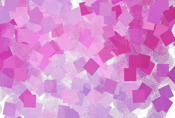 Luz Fundo Vetor Rosa Com Triângulos Círculos Cubos Glitter Ilustração — Vetor de Stock