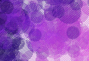 Açık Mor, daireli pembe vektör şablonu. Bulanık dekoratif tasarım baloncuklu soyut tarzda. Duvar kağıtlarının dokusu için desen.