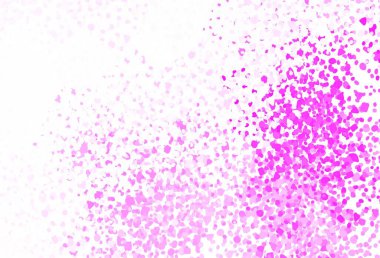 Kaotik şekilli açık pembe vektör şablonu. Renkli rastgele şekillerle modern soyut illüstrasyon. İşiniz için en iyi akıllı tasarım.