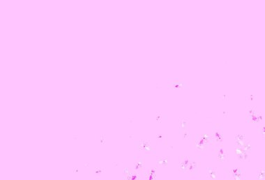 Kaotik şekilli açık pembe vektör şablonu. Renkli rastgele şekillerle modern soyut illüstrasyon. Bir cep telefonu için arka plan.