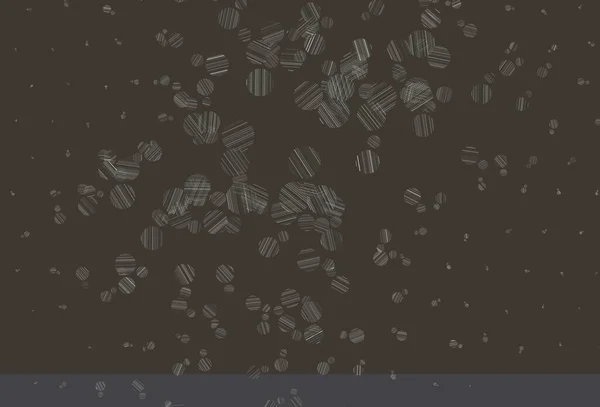 Світло Сіре Векторне Компонування Формами Кола Абстрактна Ілюстрація Кольоровими Бульбашками — стоковий вектор