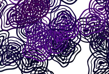 Açık Mor, pembe çizgili vektör arkaplan. Eğilimli soyut bir çizim. Tasarımınız için renkli dalga deseni.