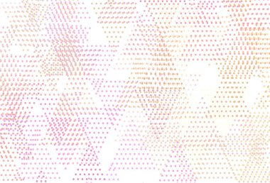 Açık pembe, kristalli sarı vektör şablonu, daireler. Çemberler, soyut arkaplan çizgileri ve renkli gradyanlar. Reklamlar için desen.