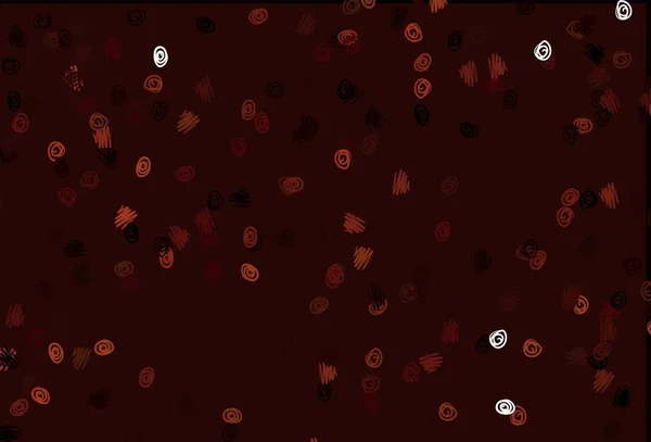 带有气泡的浅红色矢量背景 现代抽象图解与彩色水滴 传单的格式 — 图库矢量图片