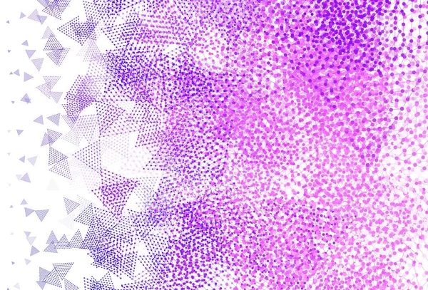 Hellviolettes Rosafarbenes Vektormuster Polygonalen Stil Mit Kreisen Abstrakte Gradienten Illustration — Stockvektor