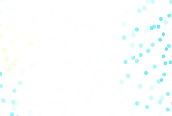 Lichtblauwe Gele Vectorachtergrond Met Prachtige Sneeuwvlokken Schitterende Kleurrijke Illustratie Met — Stockvector