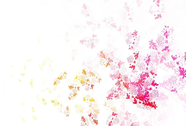 Світло Червона Жовта Векторна Текстура Абстрактними Формами Барвисті Хаотичні Форми — стоковий вектор