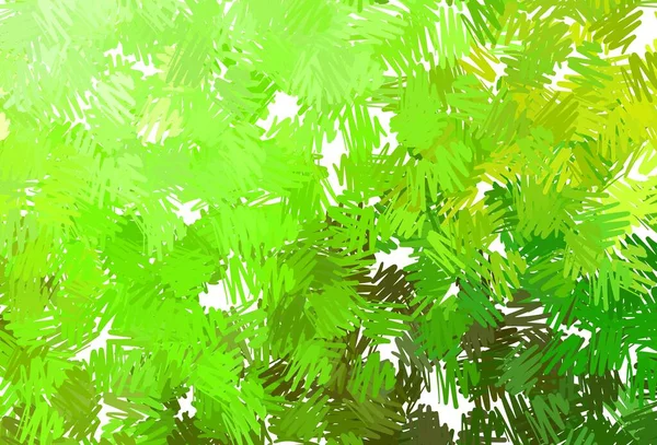 Verde Chiaro Texture Vettoriale Gialla Con Linee Colorate Illustrazione Brillante — Vettoriale Stock
