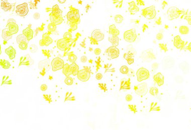 Açık yeşil, kaotik şekilli kırmızı vektör şablonu. Rastgele şekillerle soyut tarzda dekoratif tasarım. Kartvizitiniz için modern tasarım.