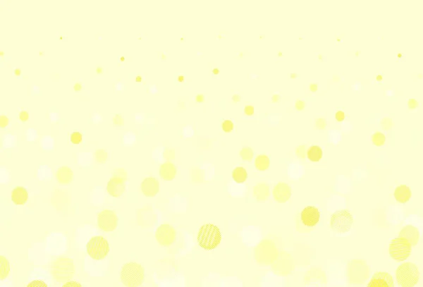 Ελαφρύ Κίτρινο Διάνυσμα Υφή Δίσκους Θολή Φυσαλίδες Αφηρημένο Φόντο Πολύχρωμη — Διανυσματικό Αρχείο