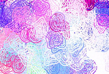 Soyut biçimlerde ışık çok renkli vektör dokusu. Soyut tarzda rengarenk gradyan şekilleri olan bir resim. Duvar kağıtları için zarif tasarım.