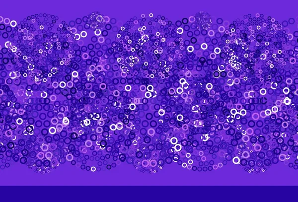 Violet Clair Motif Vectoriel Rose Avec Sphères Illustration Abstraite Avec — Image vectorielle