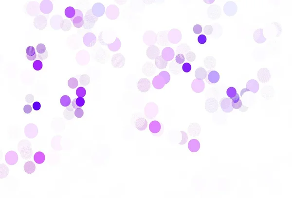 Light Purple Vector Pattern Spheres Blurred Decorative Design Abstract Style — Stock Vector