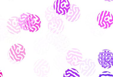 Lekeli açık pembe vektör arkaplanı. Soyut arka planda bulanık kabarcıklar ve renkli gradyan. Marka kitabınız için yeni şablon.