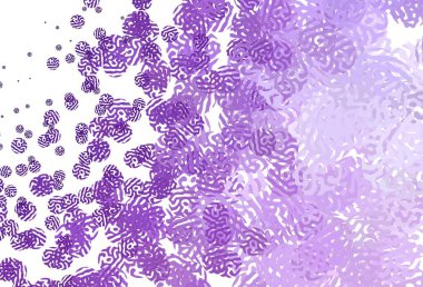 Açık Mor, soyut şekilli pembe vektör arkaplan. Soyut tarzda rengarenk gradyan şekilleri olan bir resim. Duvar kağıtları için zarif tasarım.