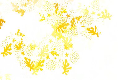 Açık yeşil, soyut şekilli sarı vektör arkaplan. Soyut gradyan şekilli basit renkli çizimler. İşiniz için en iyi akıllı tasarım.