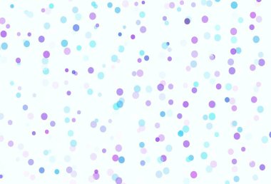 Açık pembe, parlak kar taneleriyle birlikte mavi vektör düzeni. Buz kristalleri ile soyut resimleme. Yeni yıl web siteleri için şablon.