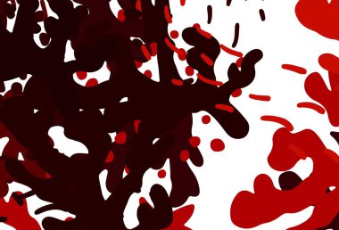 Kaotik şekilli koyu kırmızı vektör şablonu. Rastgele şekillerle soyut tarzda dekoratif tasarım. İşiniz için en iyi akıllı tasarım.