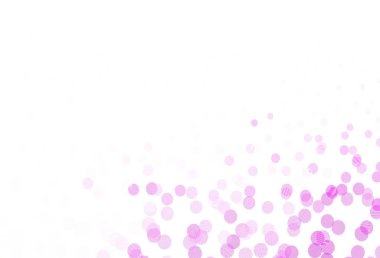 Küreli açık pembe vektör deseni. Doğa tarzında renkli baloncuklu soyut illüstrasyon. Duvar kağıtlarının dokusu için desen.