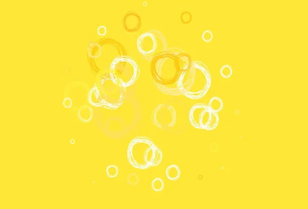 Light Orange Vector Background Bubbles Blurred Decorative Design Abstract Style — Stock Vector