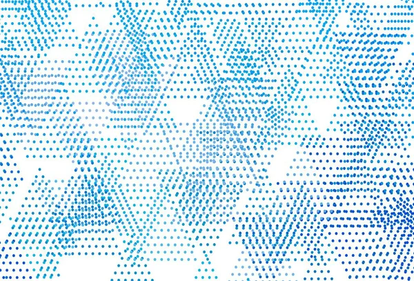 Легкая Векторная Текстура Синего Цвета Треугольным Стилем Кругами Декоративный Дизайн — стоковый вектор