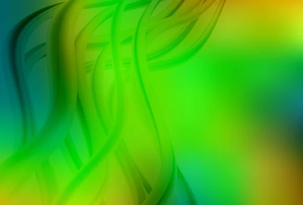 Ljusgrön Gul Vektor Suddig Ljus Mall Helt Färgad Illustration Suddig — Stock vektor