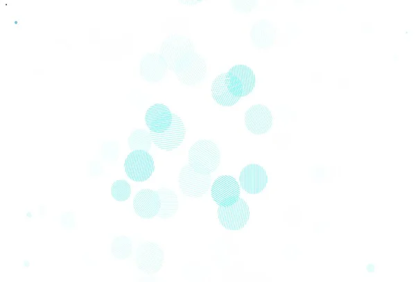 Светло Зеленый Векторный Фон Пузырями Красивая Цветная Иллюстрация Размытыми Кругами — стоковый вектор