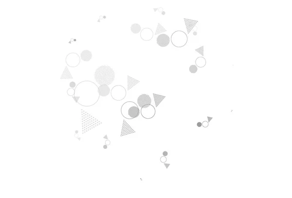 Light Gray Vector Pattern Polygonal Style Circles Illustration Set Colorful — Stock Vector