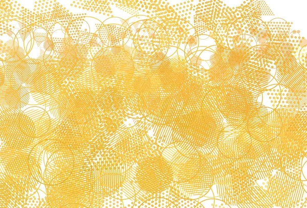 Světle Žlutá Vektorová Textura Trojúhelníkovým Stylem Kruhy Třpytivé Abstraktní Ilustrace — Stockový vektor