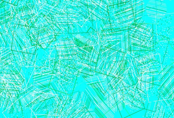浅绿色矢量背景与线条 用球体 正方形 线条勾勒出闪光的抽象图解 横幅的最佳设计 — 图库矢量图片