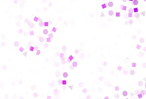 具有圆形 立方体多样式的浅紫色矢量纹理 菱形与彩色渐变 你们广告的精巧设计 — 图库矢量图片
