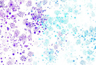 Açık pembe, soyut şekilli mavi vektör arkaplan. Renkli rastgele şekillerle modern soyut illüstrasyon. Web siteniz için basit tasarım.