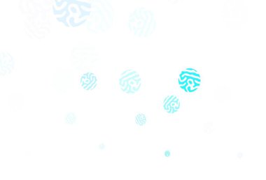 Kabarcıklı hafif BLUE vektör arkaplanı. Renkli su damlaları olan modern soyut çizimler. Güzel web siteleri için desen.