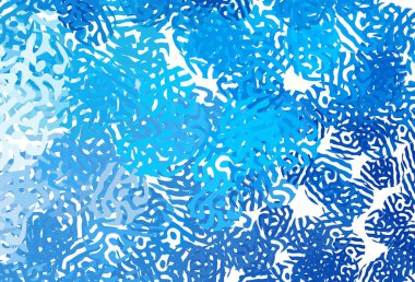 Soyut şekilli hafif BLUE vektör arkaplanı. Rastgele şekillerle soyut tarzda dekoratif tasarım. Bir cep telefonu için arka plan.