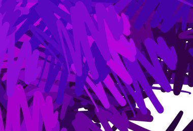 Koyu mor, tekrarlanan çubuklu pembe vektör şablonu. Renkli çubuklarla, soyut çizimler. İş ilanınız için akıllı tasarım.